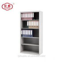 High quality open door four adjustable shelves steel bookcase cabinet